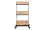 Soma Mango Wood Storage Trolley-nkuku