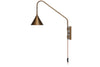 Thottam Swing Arm Wall Lamp - Antique Brass