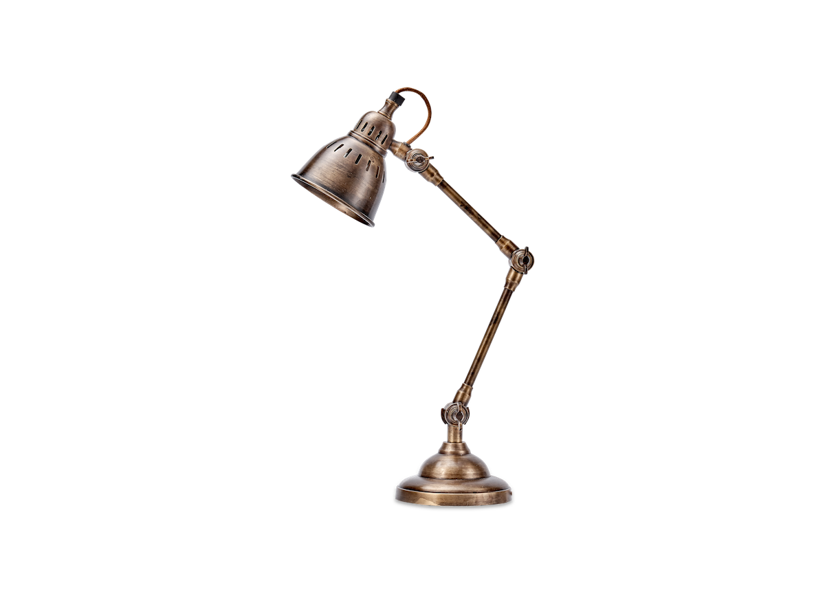 Tubu Antique Brass Desk Lamp