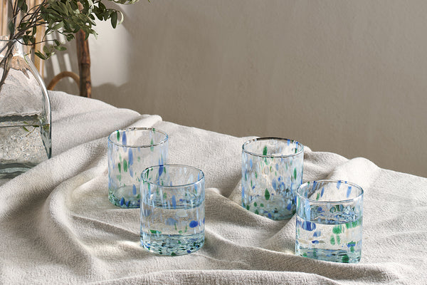 Taja Tumbler - Sea Blue (Set of 4)-nkuku