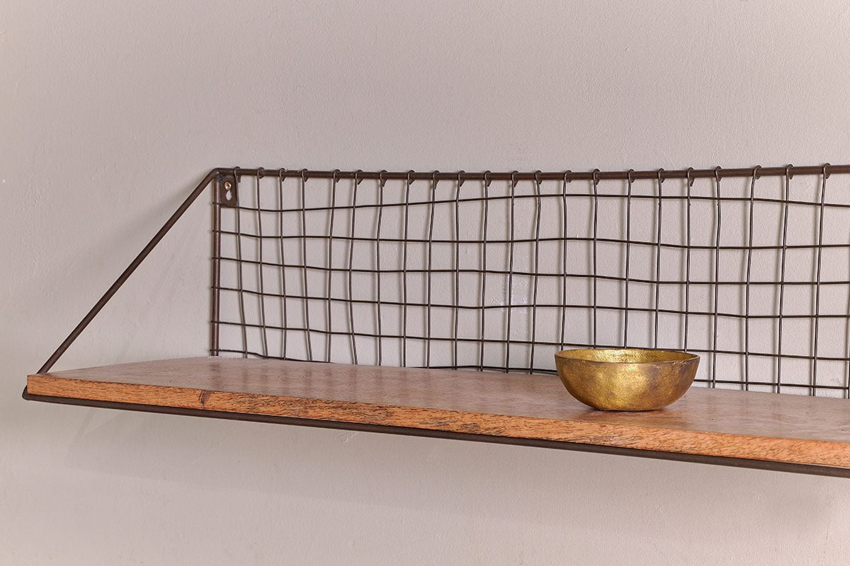 Tamba Mango Wood Shelf - Large-nkuku