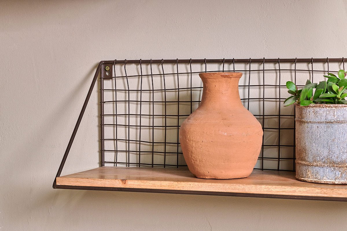 Tamba Mango Wood Shelf - Small-nkuku