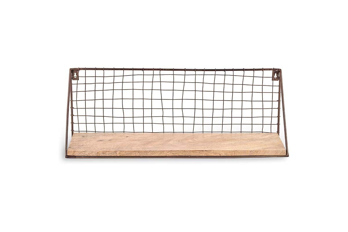 Tamba Mango Wood Shelf - Small-nkuku