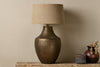 Tanda Etched Statement Table Lamp - Antique Brass - Extra Large-nkuku