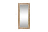 Tannir Carved Mango Wood Mirror - Natural-nkuku