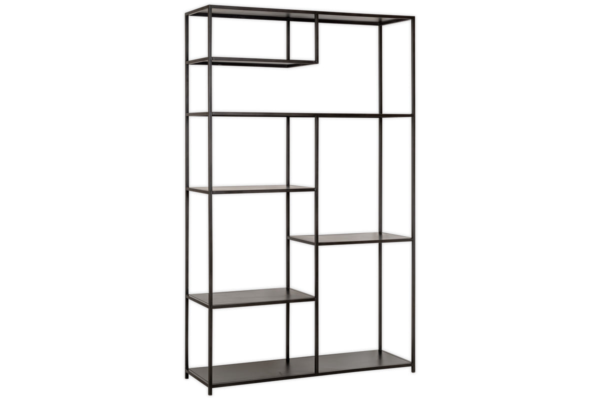 Tanvi Display Shelf - Black - Wide-nkuku