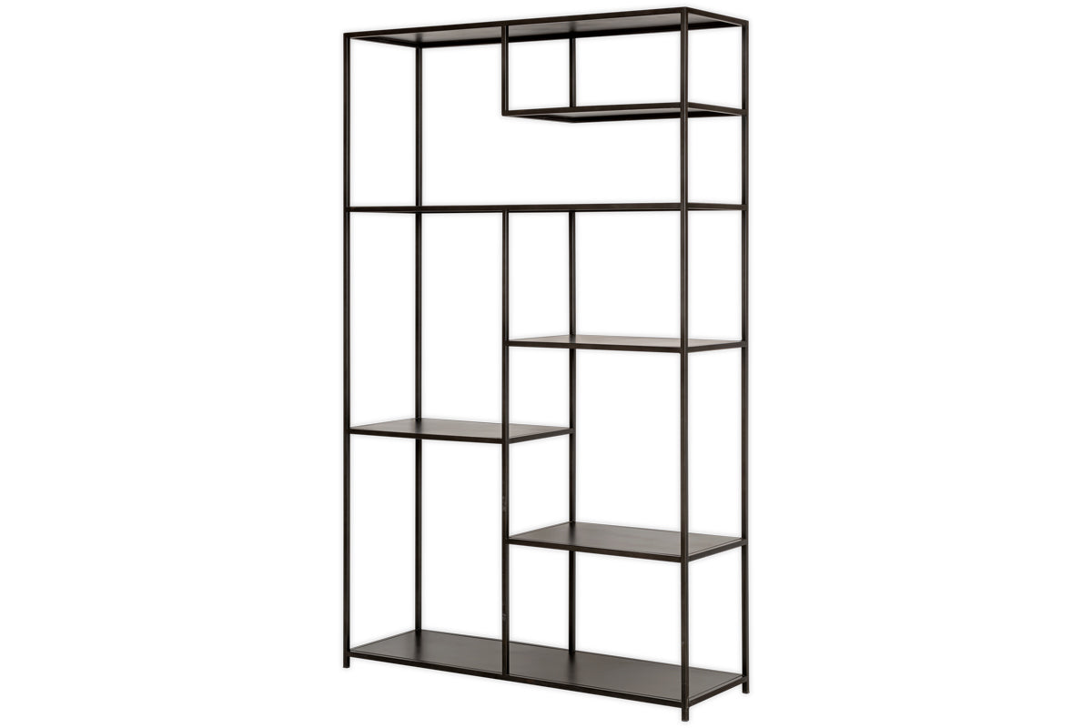 Tanvi Display Shelf - Black - Wide-nkuku