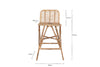 Taung Rattan Counter Chair - Natural-nkuku