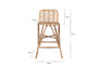 Taung Rattan Counter Chair - Natural-nkuku