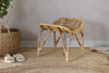 Taung Rattan Low Stool - Natural-nkuku