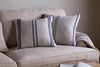 Tendali Linen Stripe Cushion Cover - Navy-nkuku