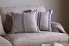 Tendali Linen Stripe Cushion Cover - Navy-nkuku