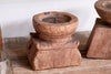 Thoko Reclaimed Square Candlestick - Dark Stain-nkuku