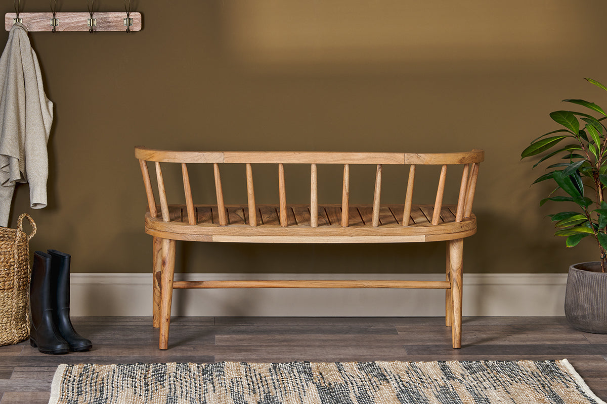 Tipu Acacia Wood Bench