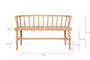 Tipu Acacia Wood Bench