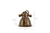 Tubu Brass Spot Light - Antique Brass-nkuku