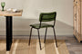 Ukari Leather Dining Chair - Rich Green