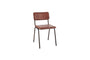 Ukari Leather Dining Chair - Chocolate Brown