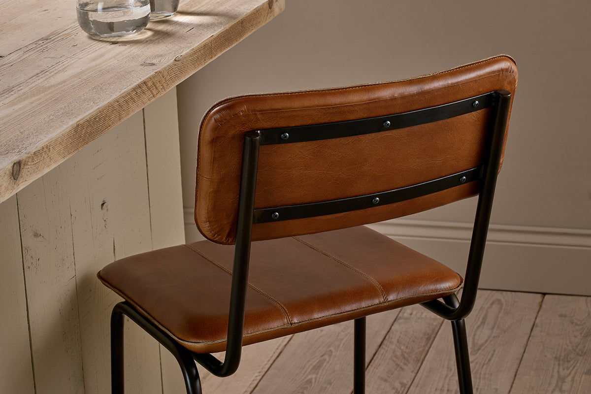 Ukari Counter Chair - Aged Tan