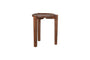 Umar Acacia Side Table - Dark Brown