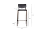 Ukari Counter Chair - Aged Black-nkuku