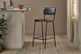 Ukari Counter Chair - Aged Black-nkuku