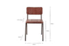 Ukari Leather Dining Chair - Chocolate Brown-nkuku