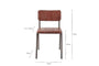 Ukari Leather Dining Chair - Chocolate Brown-nkuku