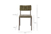 Ukari Leather Dining Chair - Rich Green-nkuku