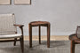 Umar Acacia Side Table - Dark Brown- nkuku