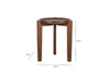 Umar Acacia Side Table - Dark Brown- nkuku