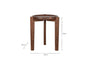 Umar Acacia Side Table - Dark Brown- nkuku