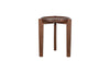 Umar Acacia Side Table - Dark Brown- nkuku