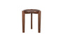 Umar Acacia Side Table - Dark Brown- nkuku