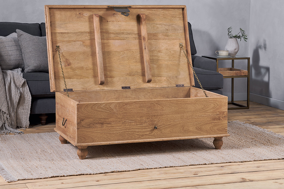 Vidur Mango Wood Chest - Natural