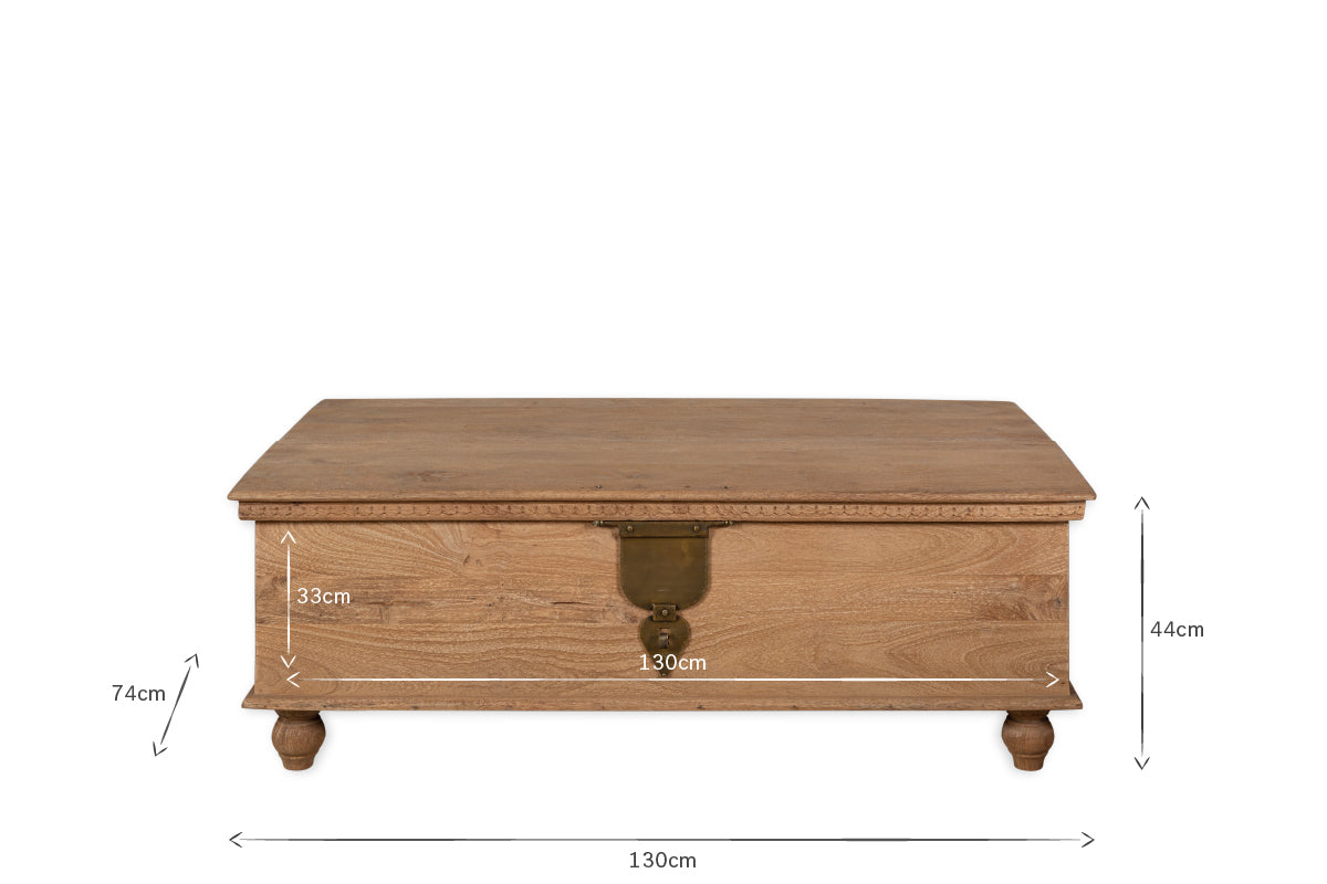 Vidur Mango Wood Chest - Natural