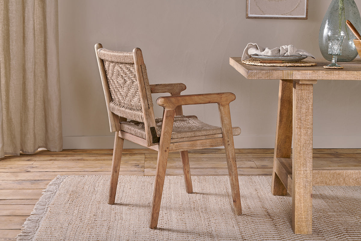 Vinay Woven Dining Chair - Natural