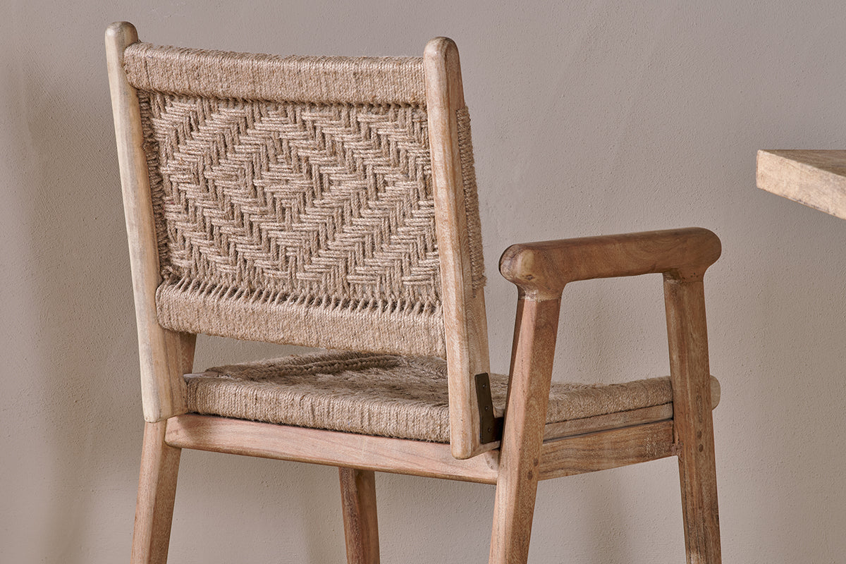 Vinay Woven Dining Chair - Natural