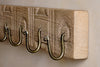 Veduru Mango Wood Carved Hook - Natural (Row of 6)-nkuku