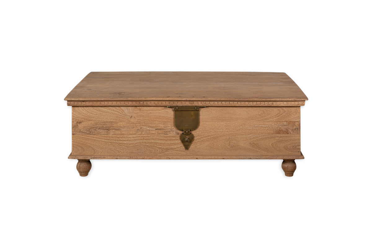 Vidur Mango Wood Chest - Natural- nkuku