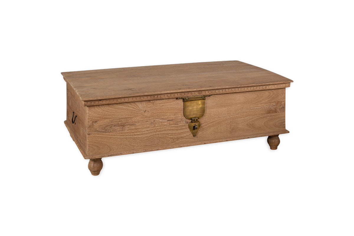 Vidur Mango Wood Chest - Natural- nkuku