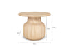 Vivan Grooved Wood Side Table- nkuku