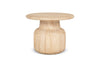 Vivan Grooved Wood Side Table- nkuku