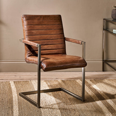 Wamma Leather Desk Chair-nkuku