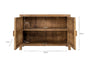 Yasha Reeded Mango Wood Sideboard-nkuku