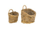 Zawar Rattan Hanging Baskets - Natural (Set of 2)