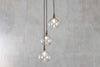 Ziva Recycled Glass Cluster Pendant - Clear-nkuku