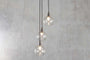 Ziva Recycled Glass Cluster Pendant - Clear-nkuku