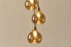 Ziva Statement Recycled Glass Cluster Pendant - Light Smoke Brown-nkuku