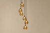 Ziva Statement Recycled Glass Cluster Pendant - Light Smoke Brown-nkuku